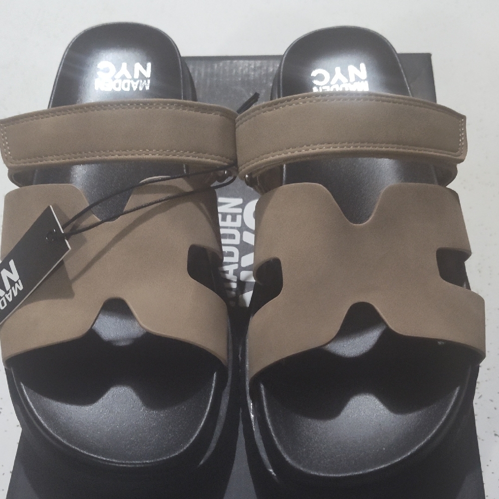 Steve Madden Women Brown Slide Sandals